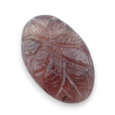 Strawberry quartz carved cabochon 30x19 mm no 49 Strawberry quartz carved cabochon 30x19 mm no 49