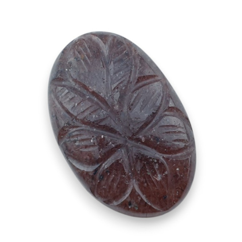 Strawberry quartz carved cabochon 30x19 mm no 53 Strawberry quartz carved cabochon 30x19 mm no 53