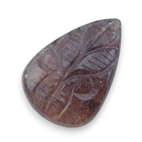 Strawberry quartz carved cabochon 30x20 mm no 40 Strawberry quartz carved cabochon 30x20 mm no 40