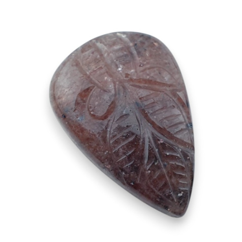 Strawberry quartz carved cabochon 30x20 mm no 40 Strawberry quartz carved cabochon 30x20 mm no 40