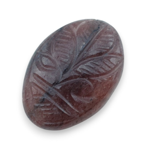 Strawberry quartz carved cabochon 30x21 mm no 33 Strawberry quartz carved cabochon 30x21 mm no 33