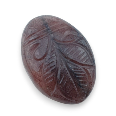 Strawberry quartz carved cabochon 30x21 mm no 33 Strawberry quartz carved cabochon 30x21 mm no 33