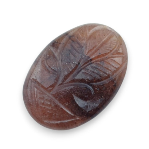 Strawberry quartz carved cabochon 30x21 mm no 45 Strawberry quartz carved cabochon 30x21 mm no 45