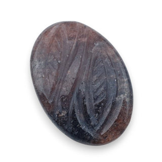 Strawberry quartz carved cabochon 30x21 mm no 57