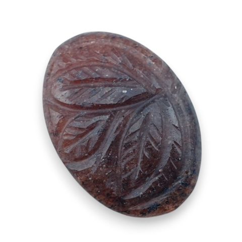 Strawberry quartz carved cabochon 30x21 mm no 60 Strawberry quartz carved cabochon 30x21 mm no 60