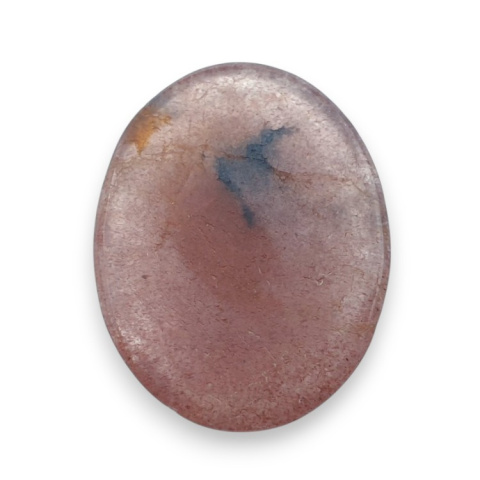Strawberry quartz carved cabochon 30x24 mm no 12 Strawberry quartz carved cabochon 30x24 mm no 12