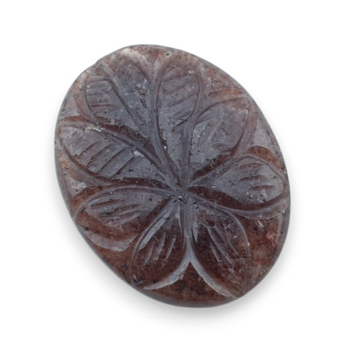 Strawberry quartz carved cabochon 30x24 mm no 47 Strawberry quartz carved cabochon 30x24 mm no 47