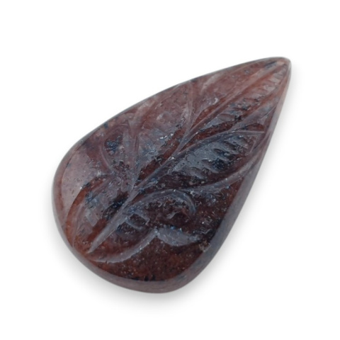 Strawberry quartz carved cabochon 31x19 mm no 58 Strawberry quartz carved cabochon 31x19 mm no 58