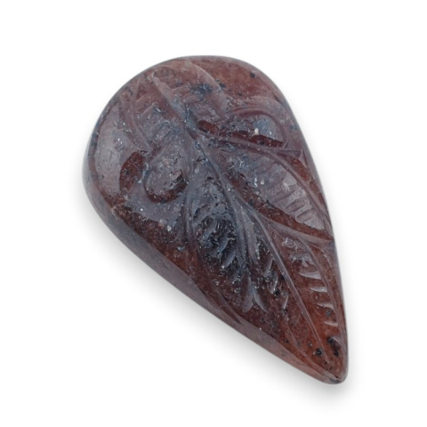 Strawberry quartz carved cabochon 31x19 mm no 58 Strawberry quartz carved cabochon 31x19 mm no 58