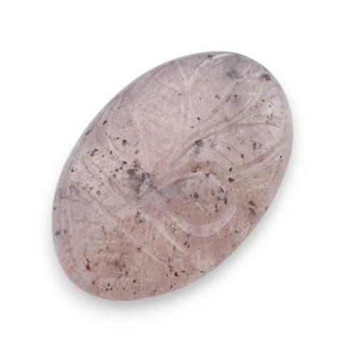 Strawberry quartz carved cabochon 31x20 mm no 31 Strawberry quartz carved cabochon 31x20 mm no 31