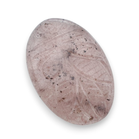 Strawberry quartz carved cabochon 31x20 mm no 31 Strawberry quartz carved cabochon 31x20 mm no 31