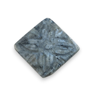 Larvikite carved cabochon 25x25 mm no 1