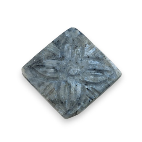 Larvikite carved cabochon 25x25 mm no 1 Larvikite carved cabochon 25x25 mm no 1