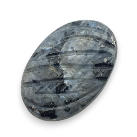 Larvikite carved cabochon 27x18 mm no 5 Larvikite carved cabochon 27x18 mm no 5