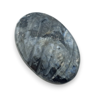 Larvikite carved cabochon 27x18 mm no 5