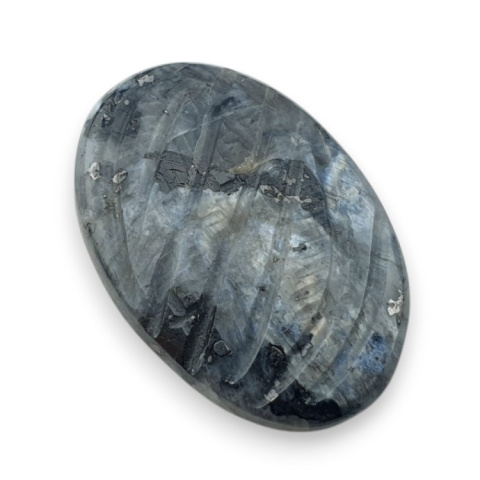 Larvikite carved cabochon 27x18 mm no 5 Larvikite carved cabochon 27x18 mm no 5