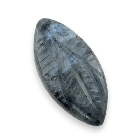 Larvikite carved cabochon 28x14 mm no 9 Larvikite carved cabochon 28x14 mm no 9