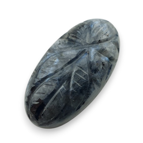 Larvikite carved cabochon 29x15 mm no 7 Larvikite carved cabochon 29x15 mm no 7
