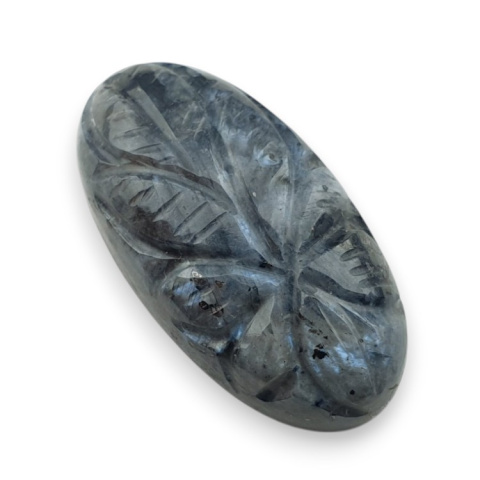 Larvikite carved cabochon 29x15 mm no 7 Larvikite carved cabochon 29x15 mm no 7