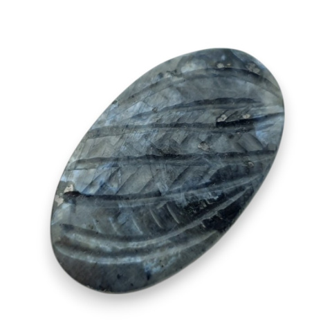 Larvikite carved cabochon 29x17 mm no 8 Larvikite carved cabochon 29x17 mm no 8
