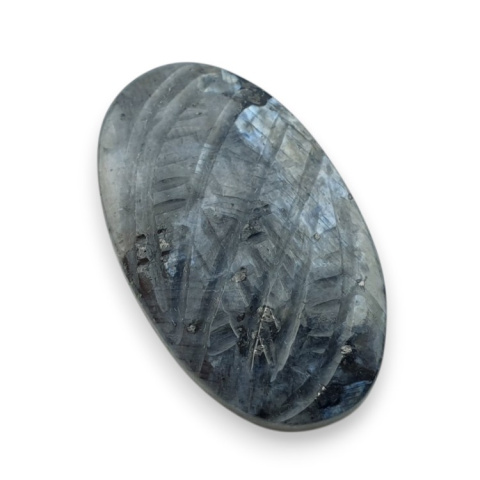 Larvikite carved cabochon 29x17 mm no 8 Larvikite carved cabochon 29x17 mm no 8