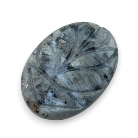 Larvikite carved cabochon 29x20 mm no 4 Larvikite carved cabochon 29x20 mm no 4
