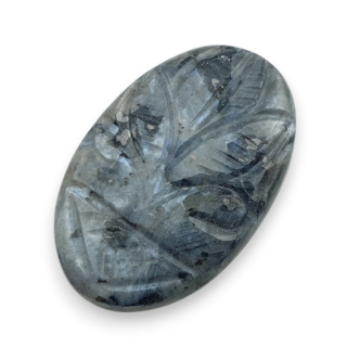 Larvikite carved cabochon 30x19 mm no 6
