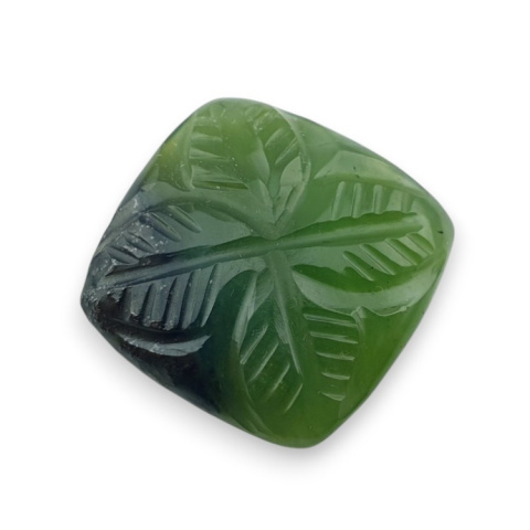 Nephrite carved cabochon 20x20 mm no 37 Nephrite carved cabochon 20x20 mm no 37