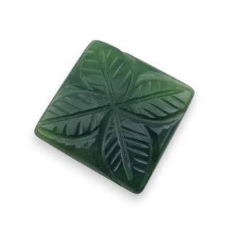 Nephrite carved cabochon 20x20 mm no 65