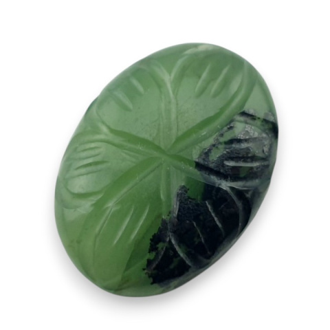 Nephrite carved cabochon 21x16 mm no 69 Nephrite carved cabochon 21x16 mm no 69