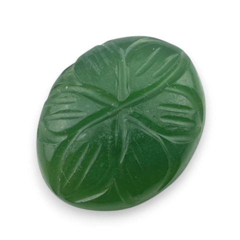 Nephrite carved cabochon 21x17 mm no 85 Nephrite carved cabochon 21x17 mm no 85