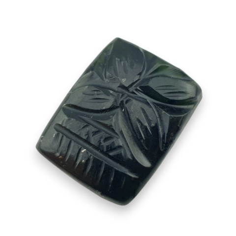 Nephrite carved cabochon 21x17 mm no 9 Nephrite carved cabochon 21x17 mm no 9