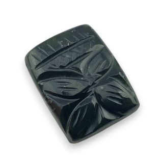 Nephrite carved cabochon 21x17 mm no 9