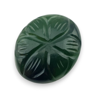 Nephrite carved cabochon 21x18 mm no 73
