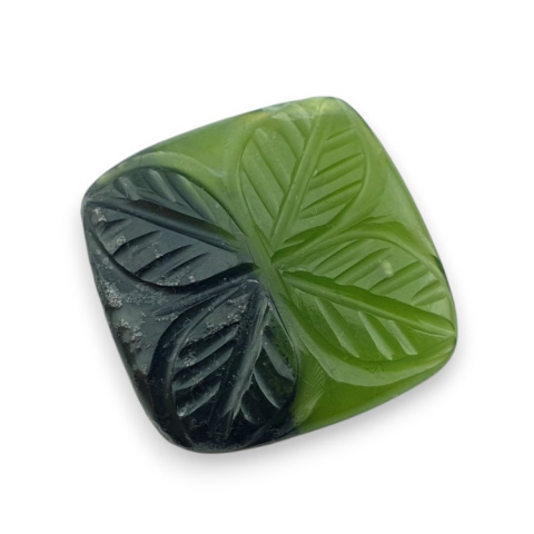 Nephrite carved cabochon 21x21 mm no 88 Nephrite carved cabochon 21x21 mm no 88