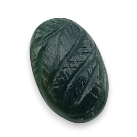 Nephrite carved cabochon 22x14 mm no 17 Nephrite carved cabochon 22x14 mm no 17