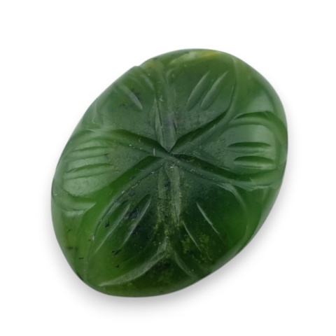 Nephrite carved cabochon 22x16 mm no 31 Nephrite carved cabochon 22x16 mm no 31