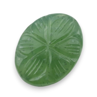 Nephrite carved cabochon 22x17 mm no 50