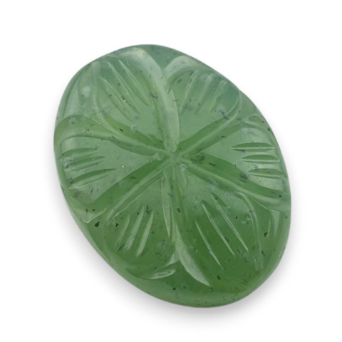 Nephrite carved cabochon 22x17 mm no 50 Nephrite carved cabochon 22x17 mm no 50