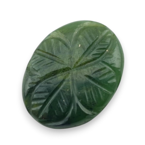 Nephrite carved cabochon 22x17 mm no 95 Nephrite carved cabochon 22x17 mm no 95