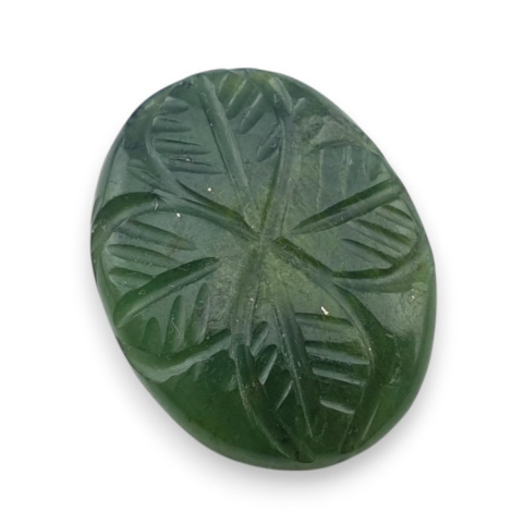 Nephrite carved cabochon 22x17 mm no 95 Nephrite carved cabochon 22x17 mm no 95