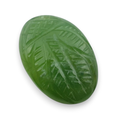 Nephrite carved cabochon 23x16 mm no 70 Nephrite carved cabochon 23x16 mm no 70