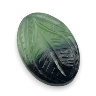 Nephrite carved cabochon 23x17 mm no 40