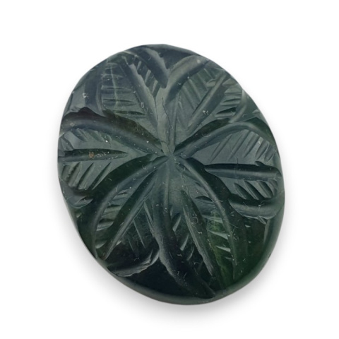 Nephrite carved cabochon 23x19 mm no 38 Nephrite carved cabochon 23x19 mm no 38