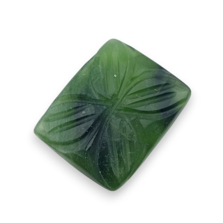 Nephrite carved cabochon 23x19 mm no 3