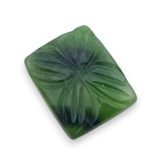 Nephrite carved cabochon 23x19 mm no 3