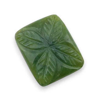 Nephrite carved cabochon 23x19 mm no 54
