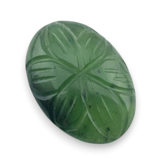 Nephrite carved cabochon 24x17 mm no 11