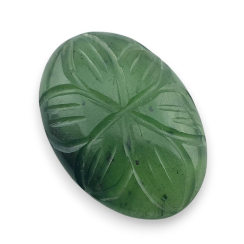 Nephrite carved cabochon 24x17 mm no 11 Nephrite carved cabochon 24x17 mm no 11