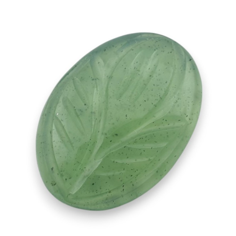 Nephrite carved cabochon 24x17 mm no 64 Nephrite carved cabochon 24x17 mm no 64